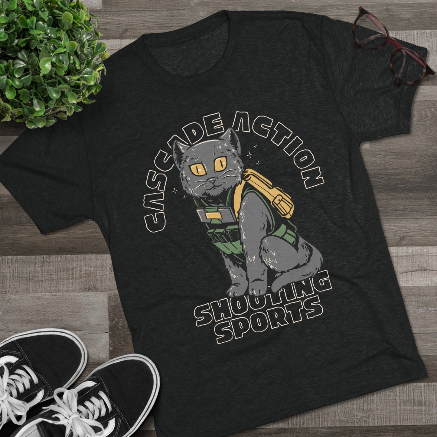 "Bravo" Kitty Negative Tri-Blend T Shirt