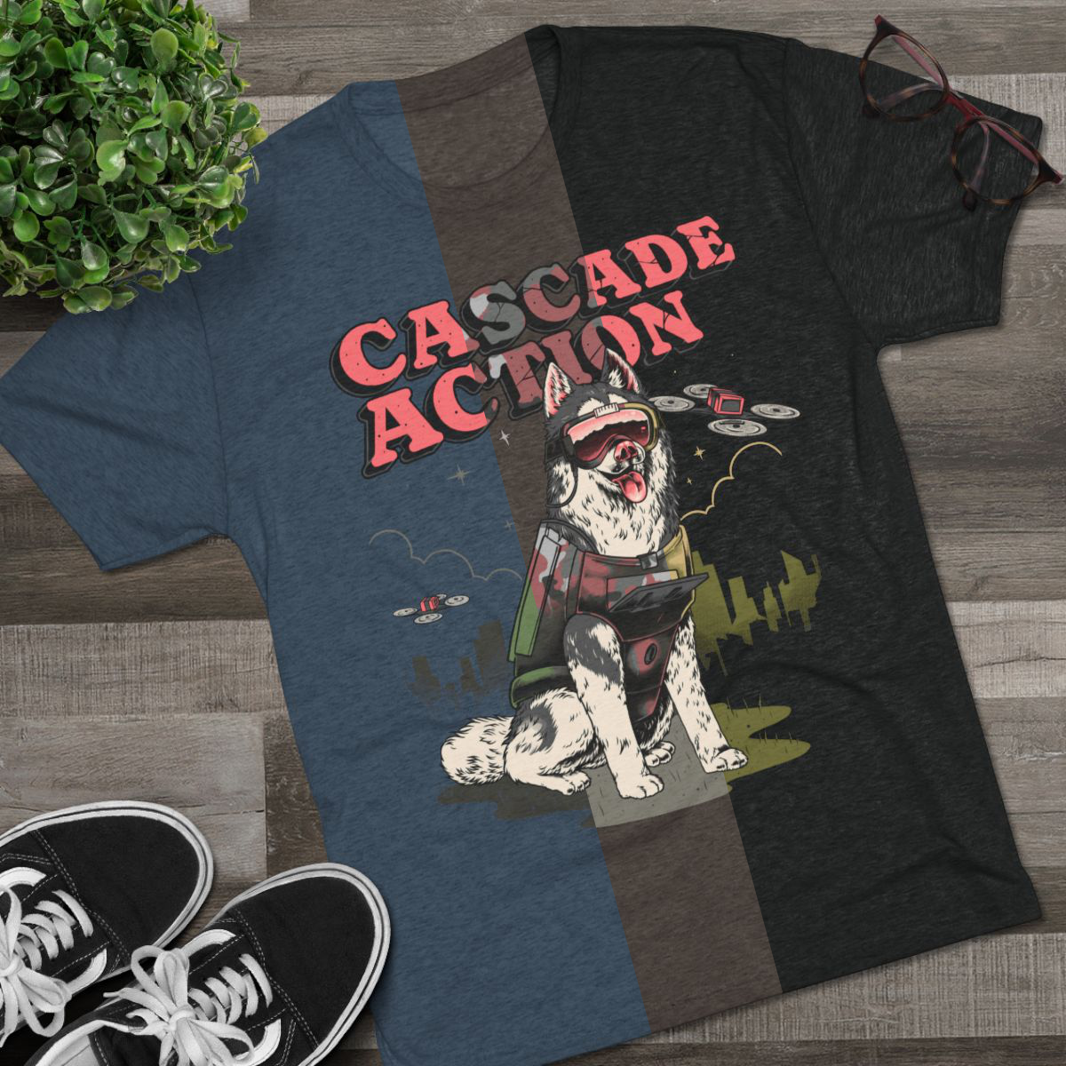 "Whiskey" Dog Tri-Blend T Shirt